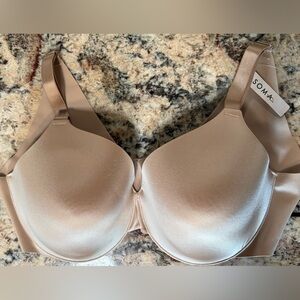 NWT $60 SOMA Vanishing Back Full Coverage Bra. Warm Amber 40DD